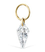 Maria Tash Gold Silhouette Diamond Charm (6mm)