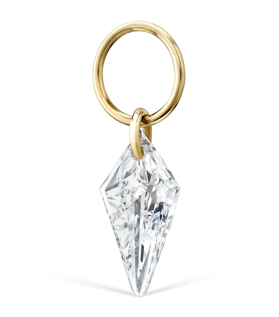Maria Tash Gold Silhouette Diamond Charm (6mm)