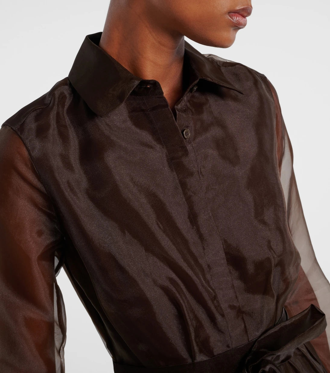 Simkhai - Montgomery organza shirt dress