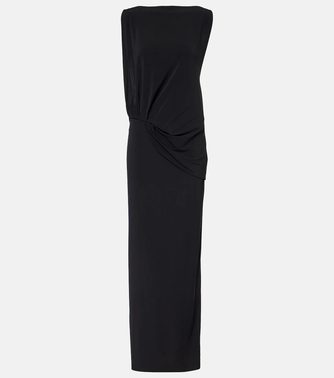 Jacquemus - Peplo draped jersey maxi dress