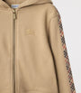 Burberry Kids Cotton Check-Trim Zip-Up Hoodie (3-12 Years)