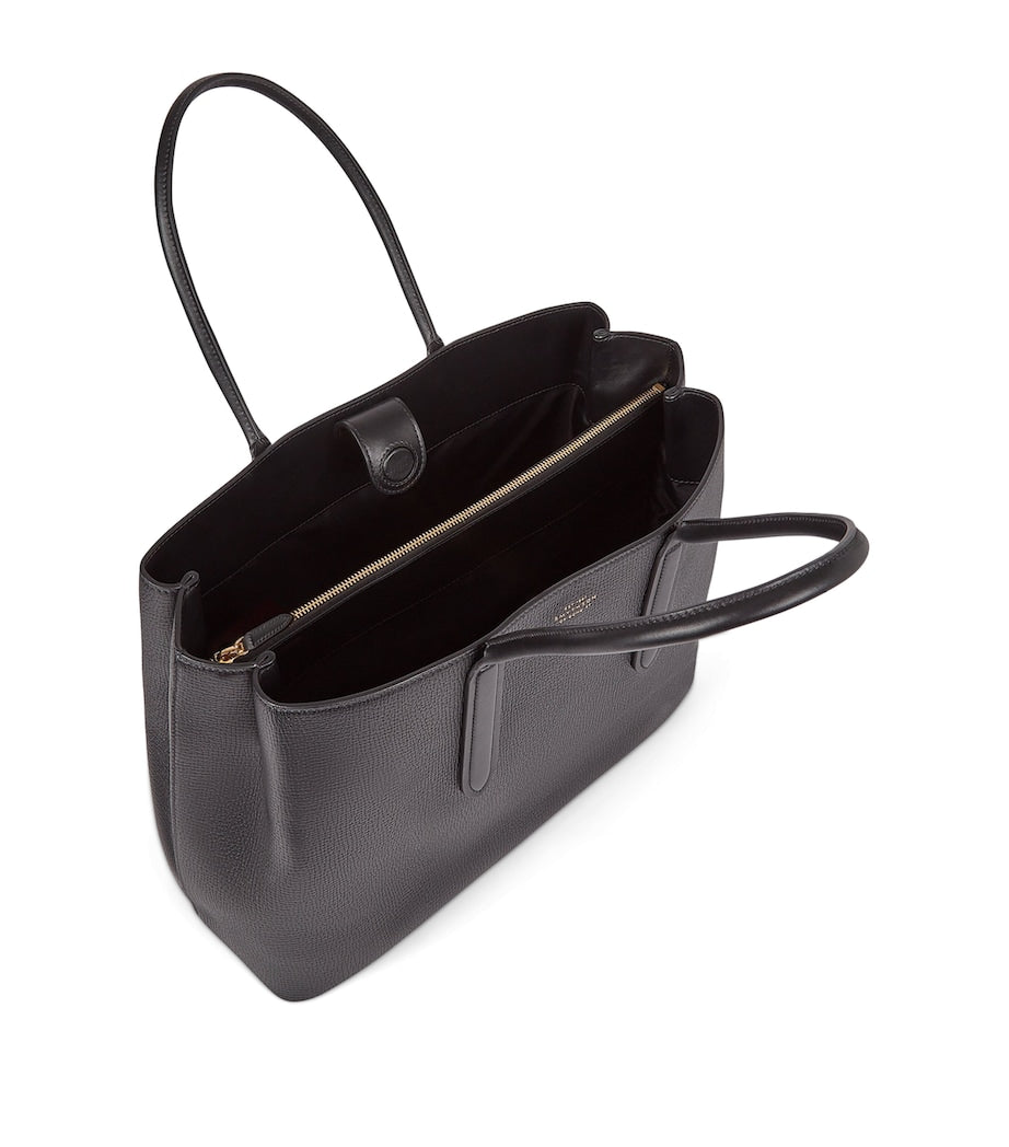 Ludlow Leather Zip Day Tote Bag