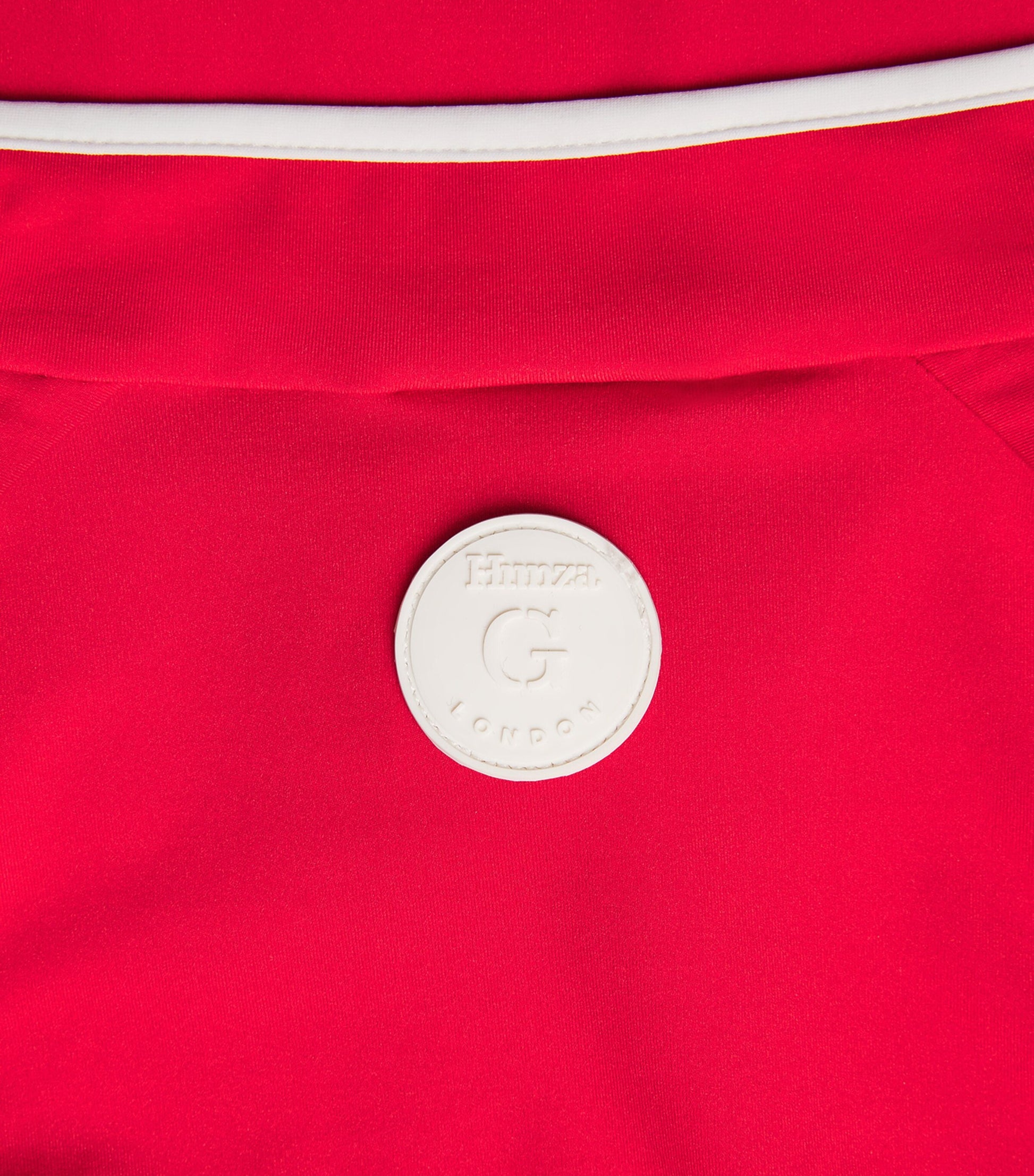 Red UPF 50+ Half-Zip Katya Swimsuit