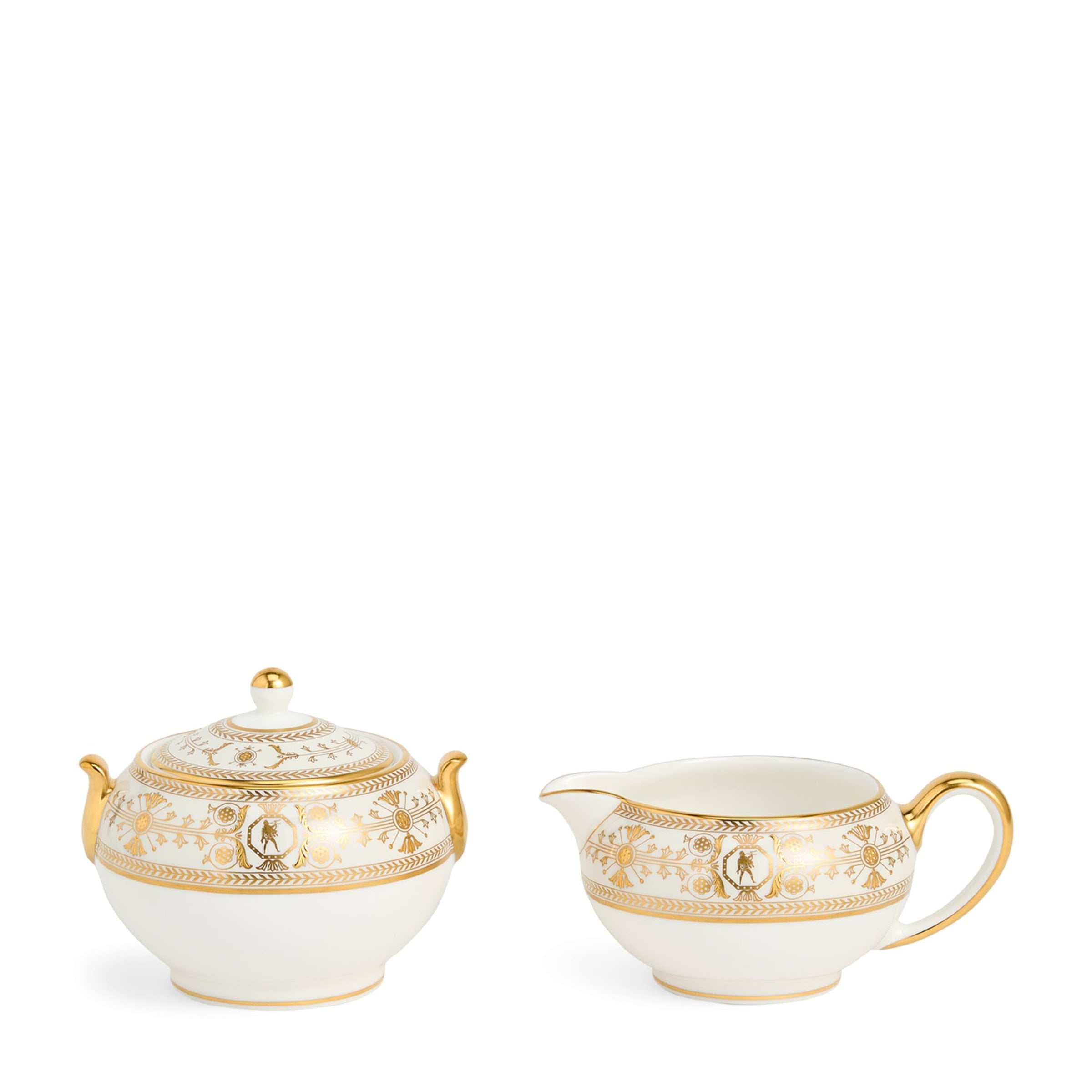 Bone China Bacchus Creamer and Sugar Set