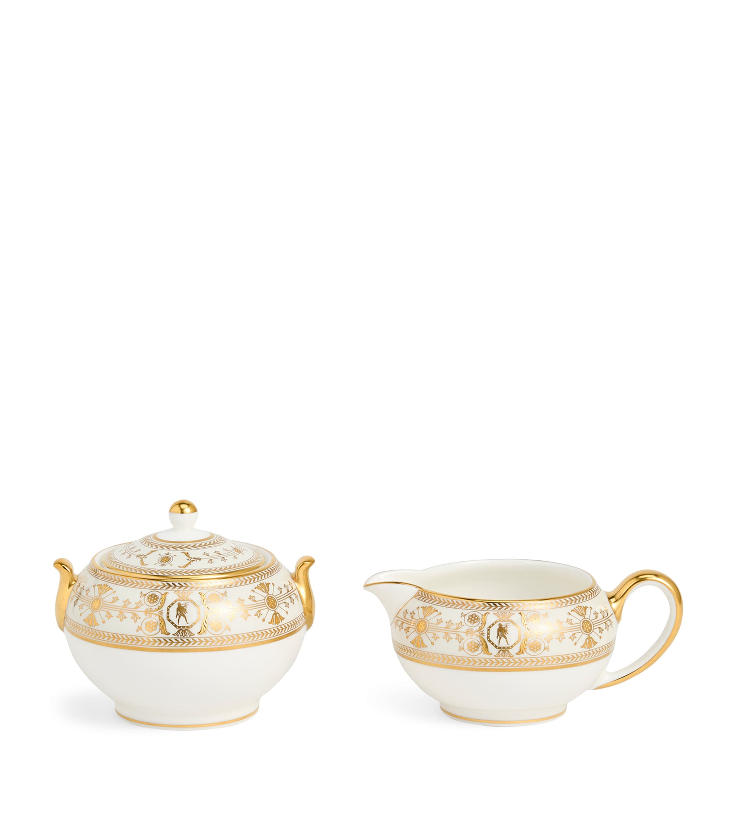 Bone China Bacchus Creamer and Sugar Set