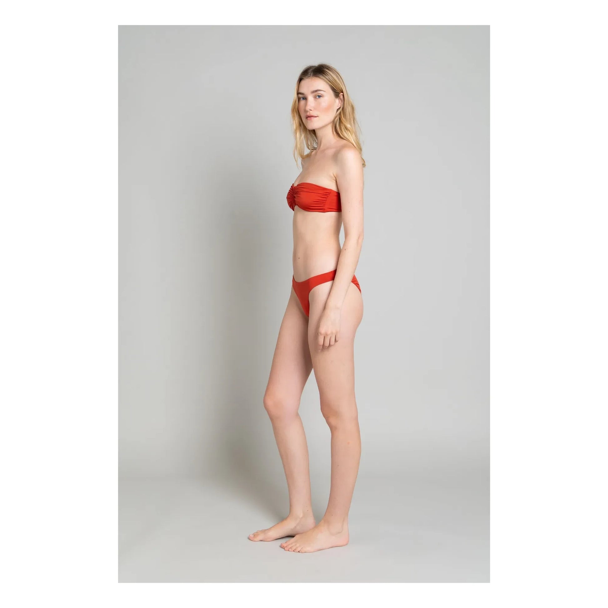 Smallable Woman - Low cut swimsuit Lisa | Brick red