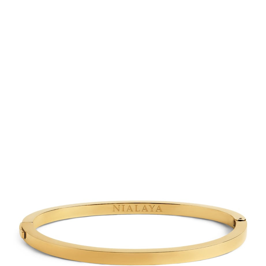 Nialaya Jewelry Gold-Plated Simplicity Bangle