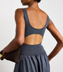 St. Agni Grey Cut-Out Maxi Dress