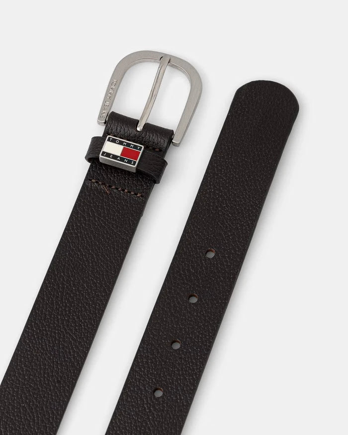 Tommy Jeans erkek deri kemer
