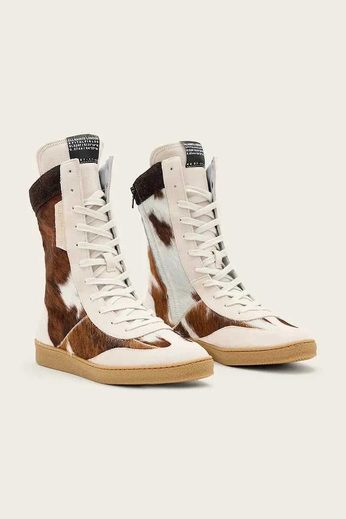 Кожени маратонки AllSaints Louise High Top
