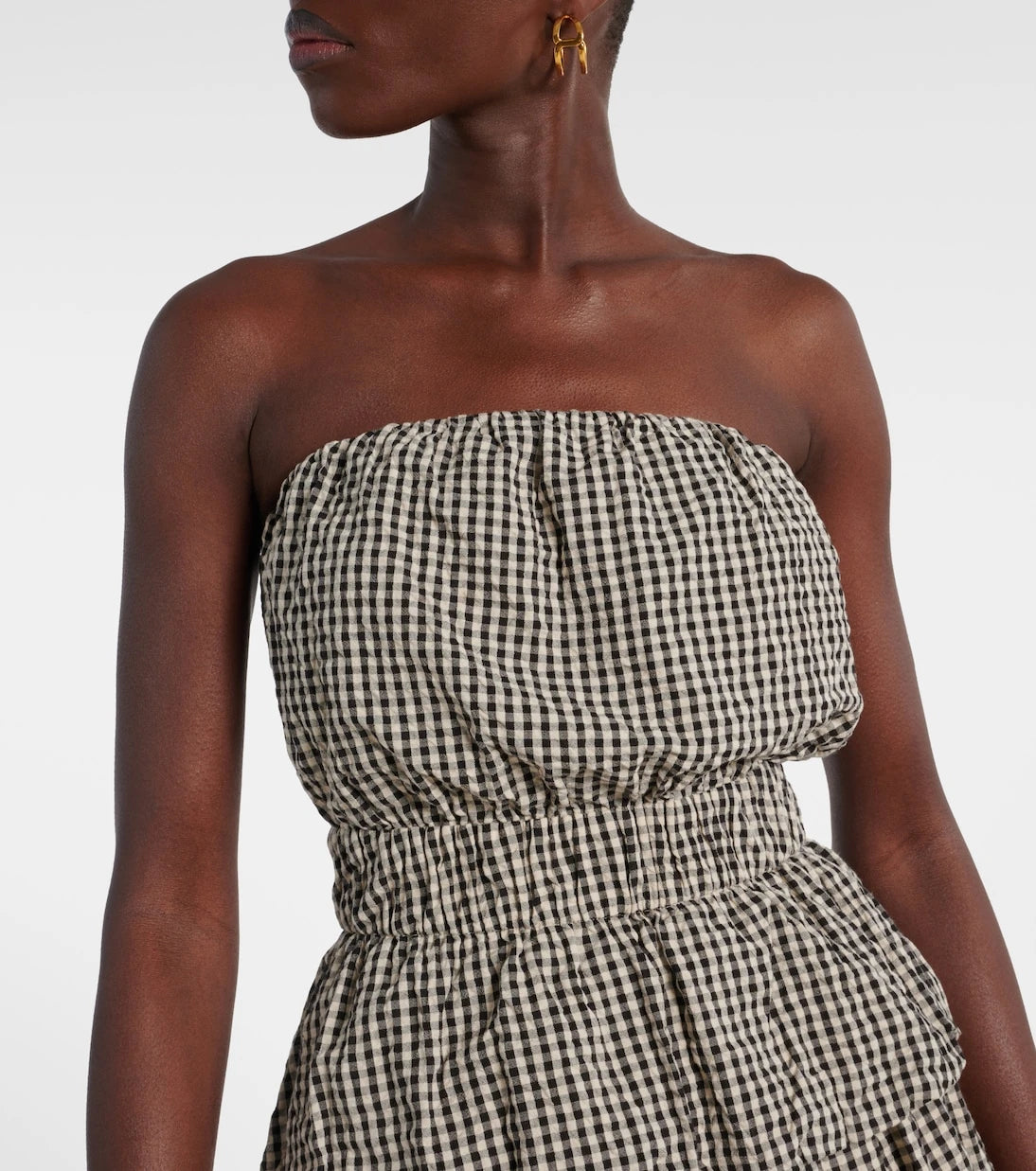 Posse - Aurelia gingham cotton top
