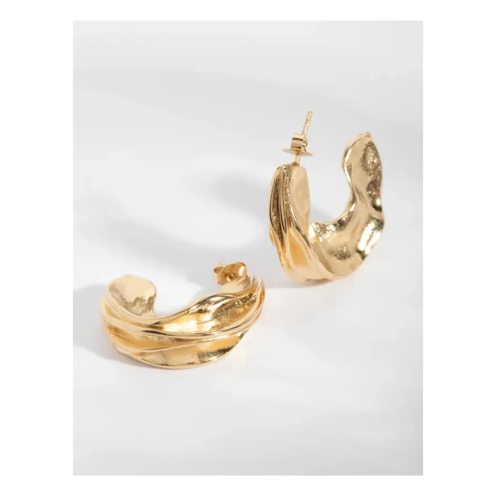 Louise Damas - Créoles Le Drapé | Gold