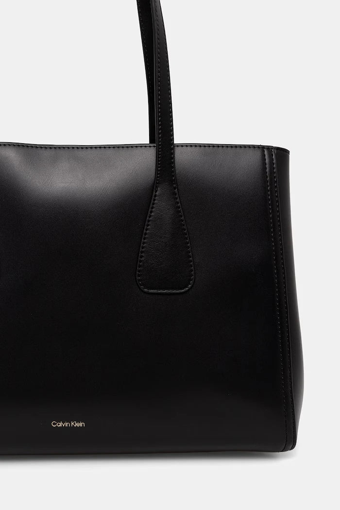 Calvin Klein suni deri kadın alışveriş çantası