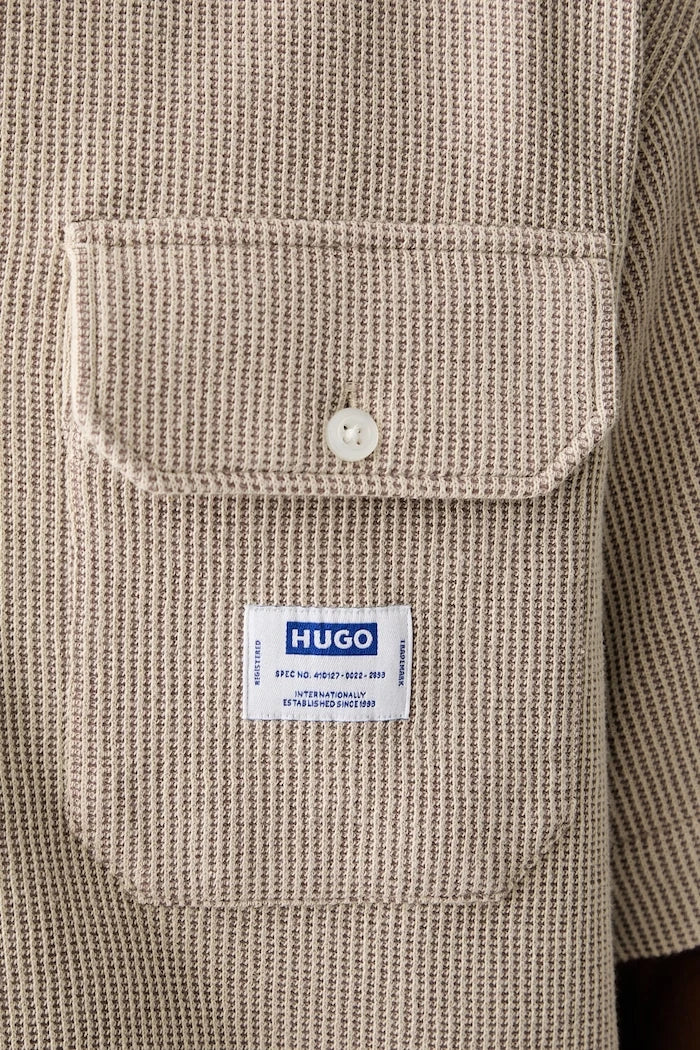 HUGO Blue риза мъжка с памук Ebaffino