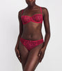 Embroidered Fleurs Balconette Bra B01 CANDY APPLE