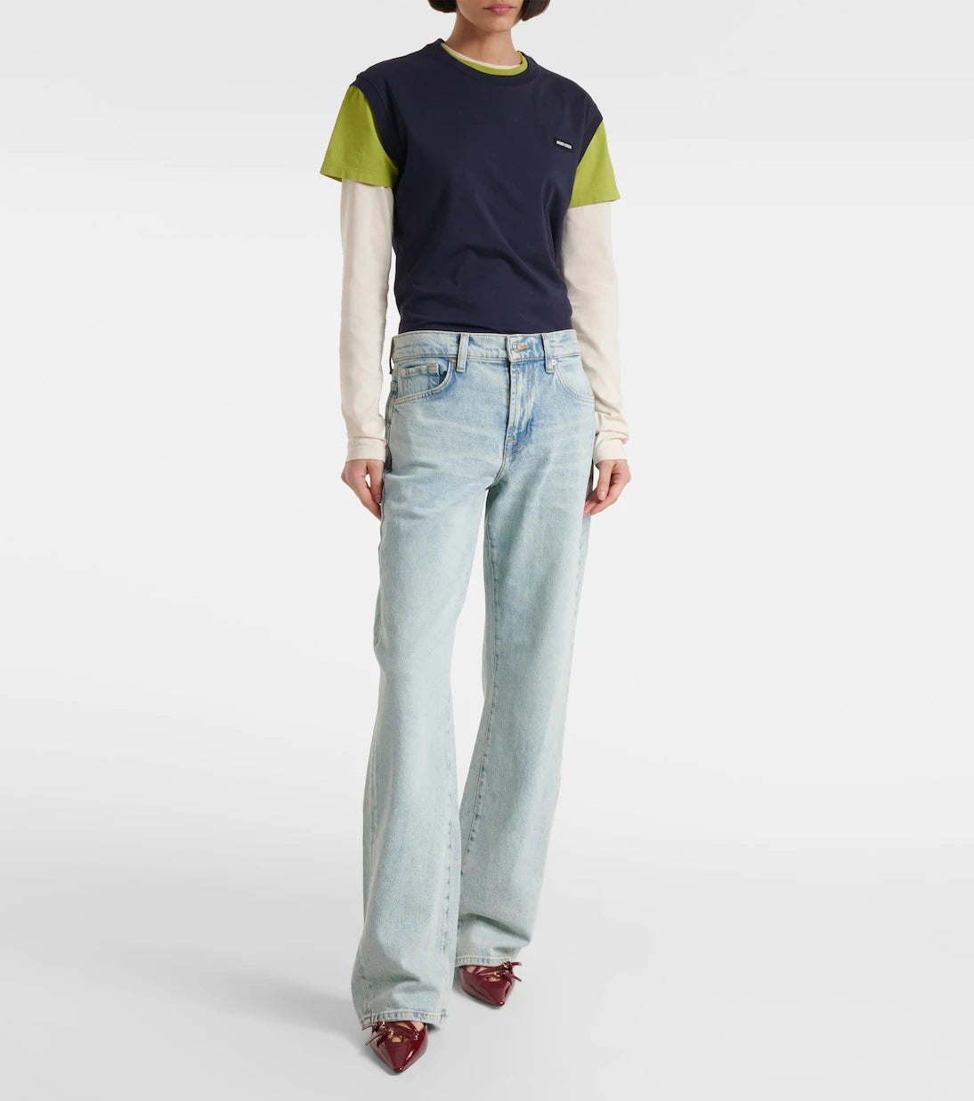 7 For All Mankind - Tess Trouser high-rise straight jeans