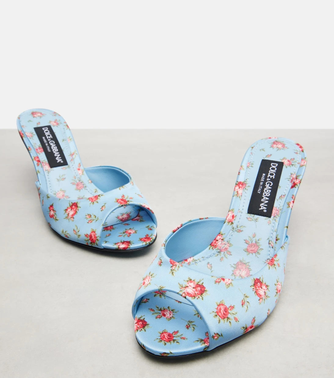 Dolce&Gabbana - Keira 60 floral satin mules