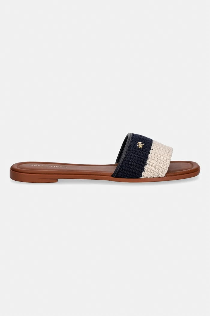 Tommy Hilfiger Kadın Terlik TH FLAT MULE CROCHET