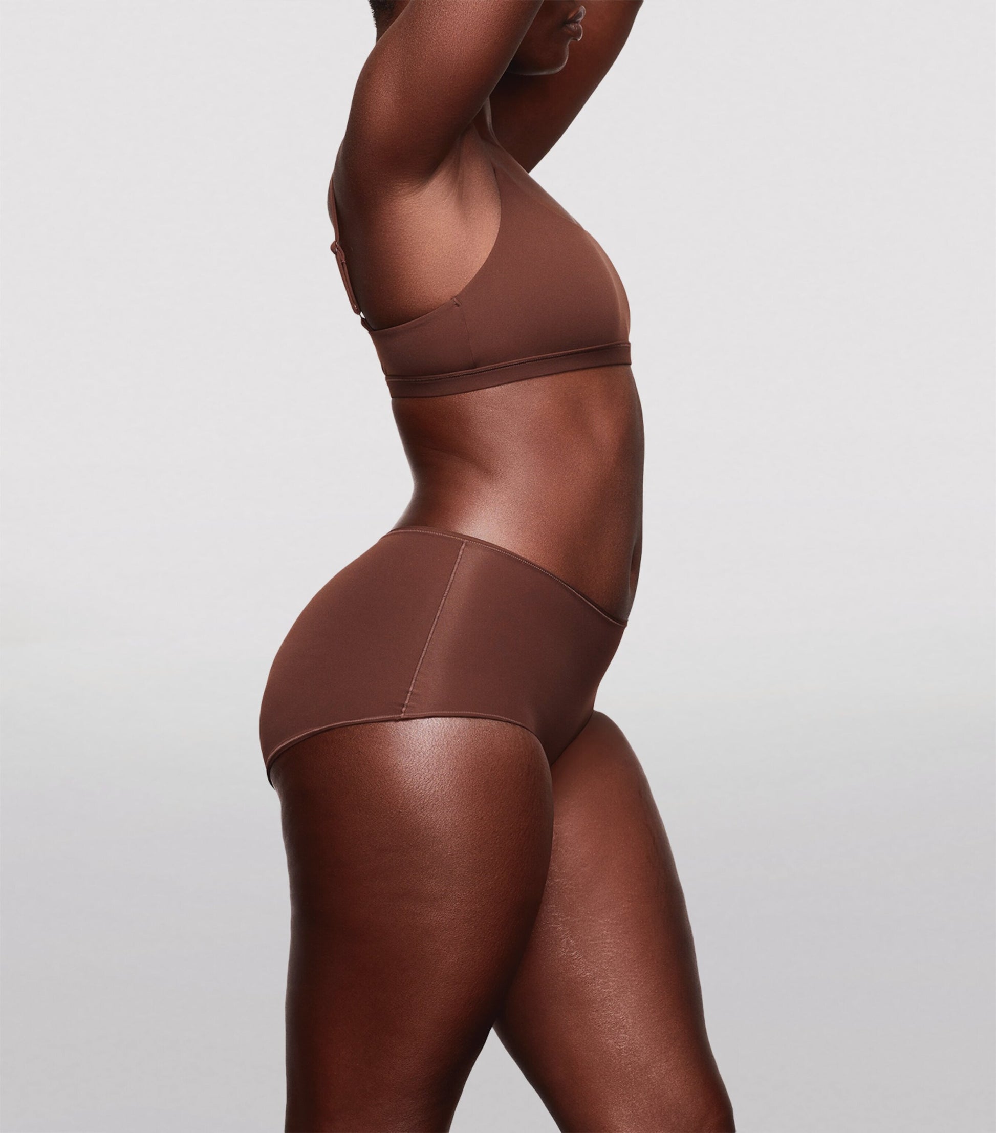 Skims Brown Fits Everybody Scoop-Neck Bralette
