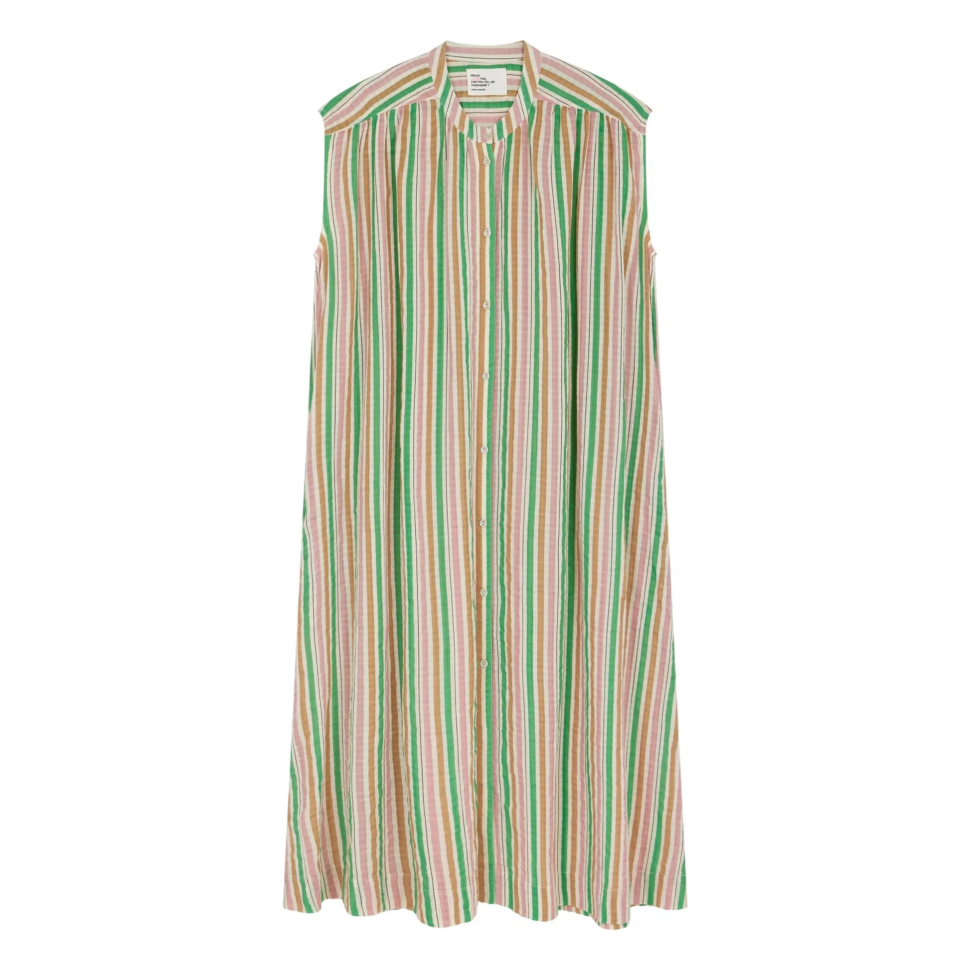 Leon & Harper - Richie organic cotton dress | Green