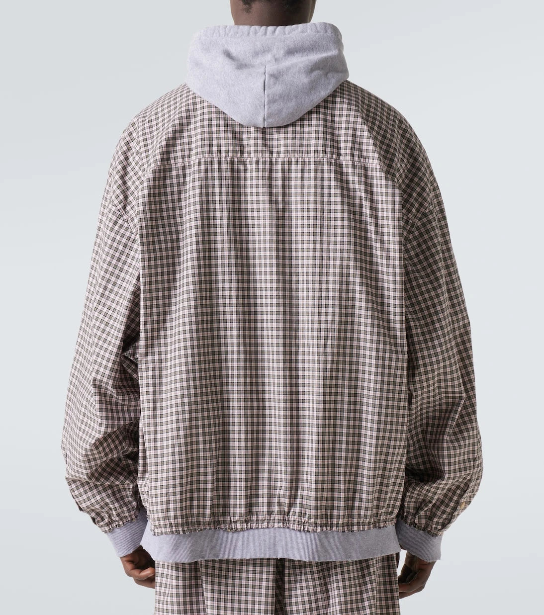 Balenciaga - Checked cotton poplin jacket