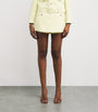 Self-Portrait Yellow Bouclé Belted Skort