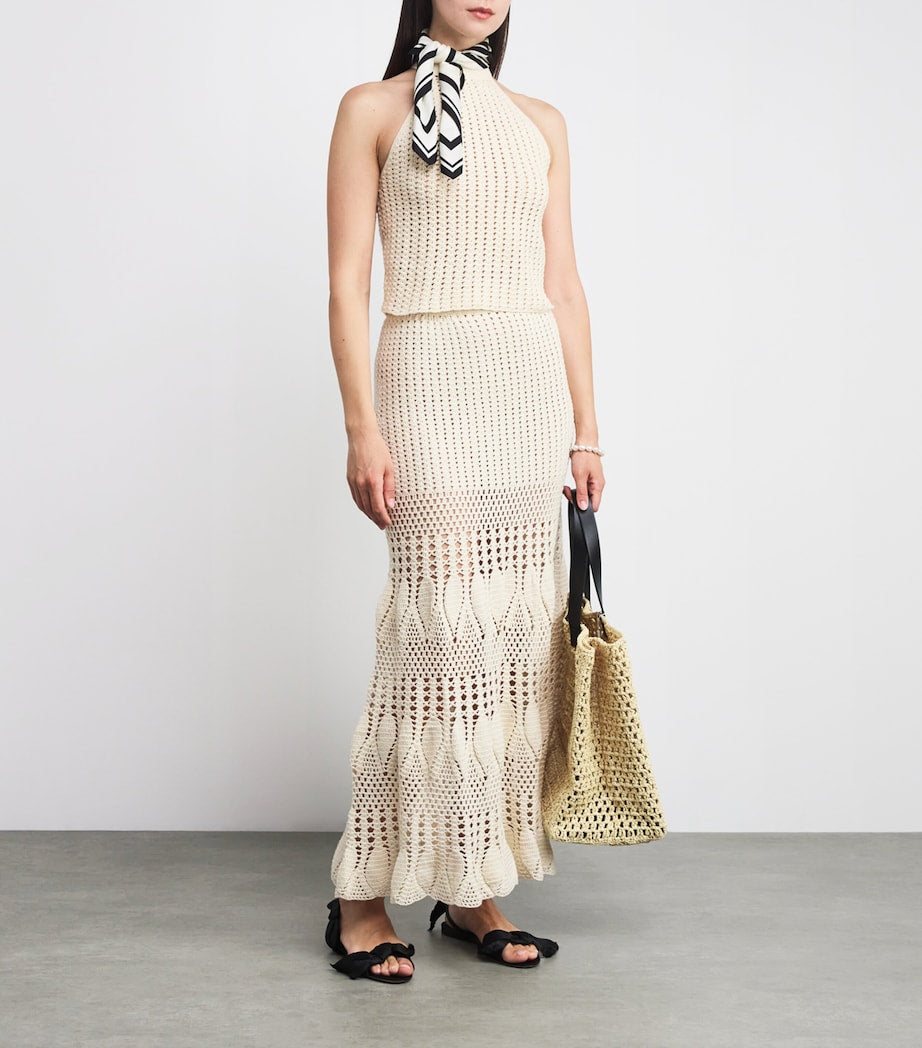 Crochet Reflejo Halterneck Top