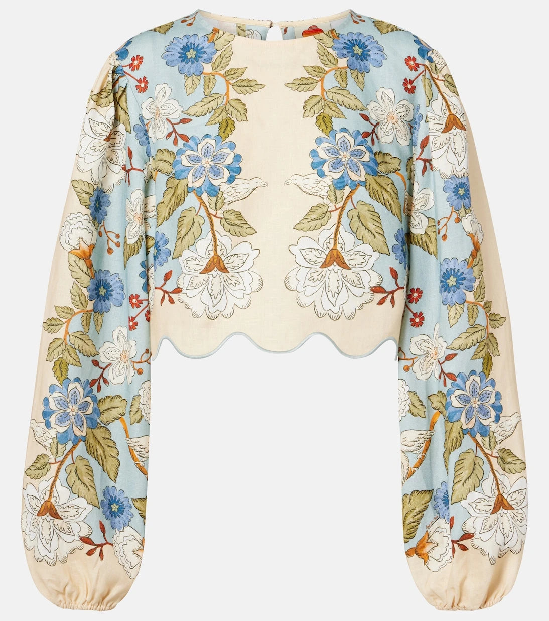 Farm Rio - Floral linen blouse