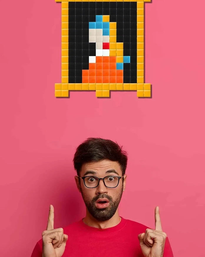 Комплект "направи си сам" пикселна мозайка Pixel Corner Gril+Pearl
