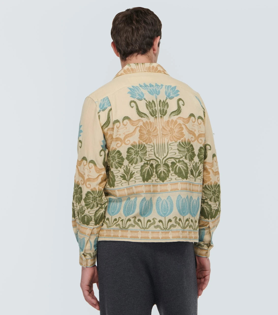 Bode - Tulipa printed cotton shirt