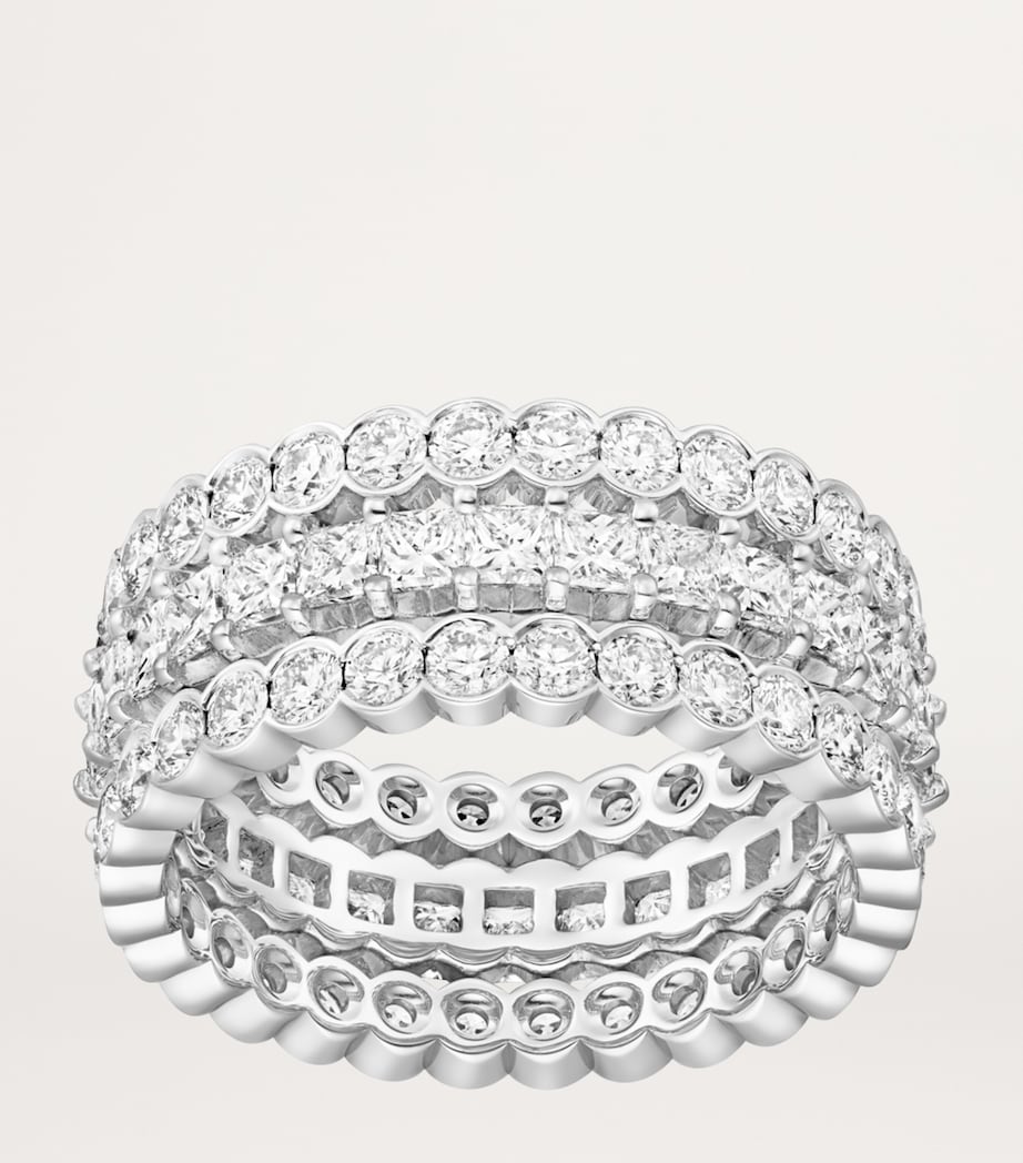 Cartier White Gold and Diamond Broderie de Cartier Ring