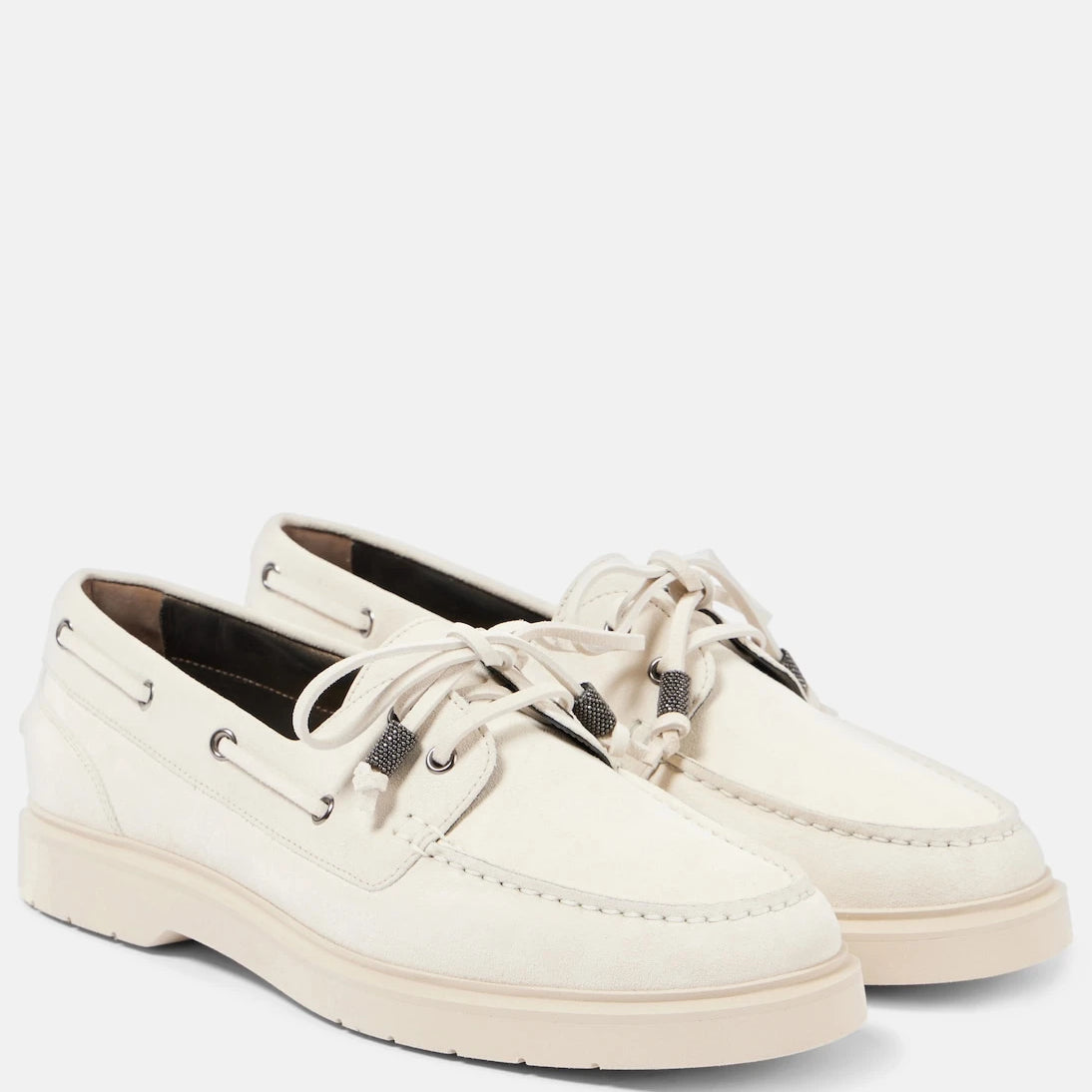 Brunello Cucinelli - Suede boat shoes