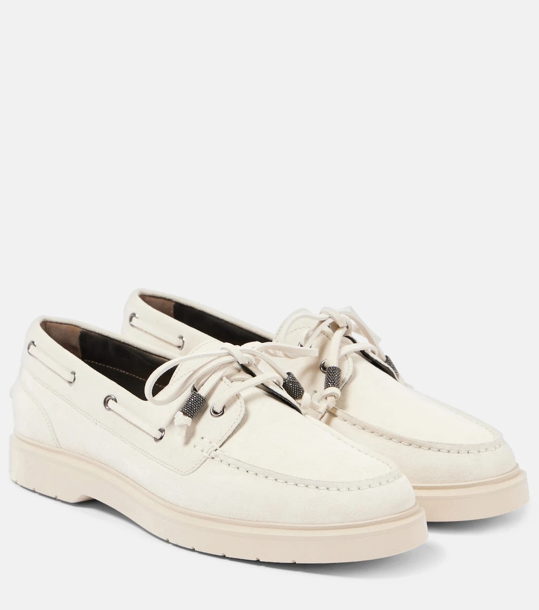 Brunello Cucinelli - Suede boat shoes