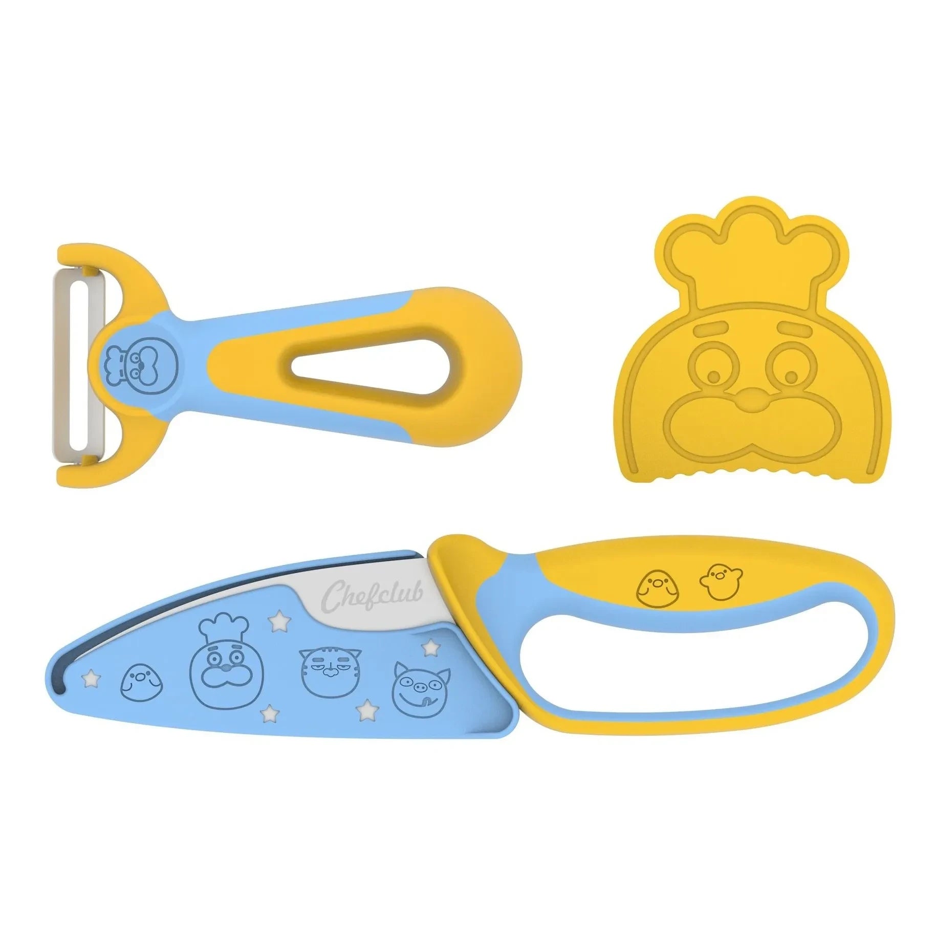 Chefclub - Peeler and knife kit | Yellow