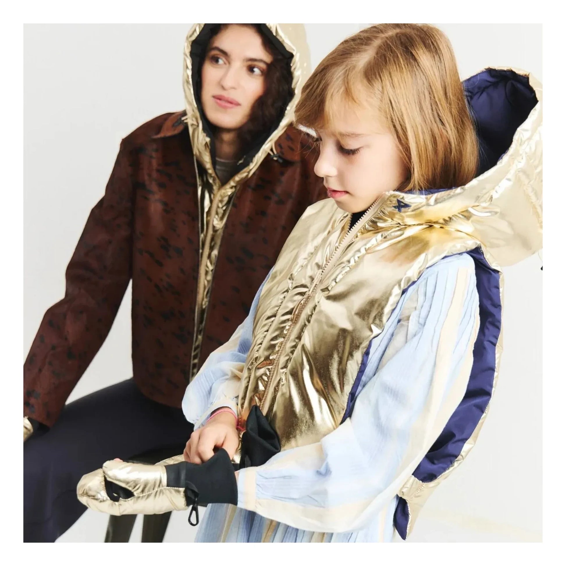 Fudoon - Exclusivité Fudoon X Smallable - Reversible hooded down jacket | Gold