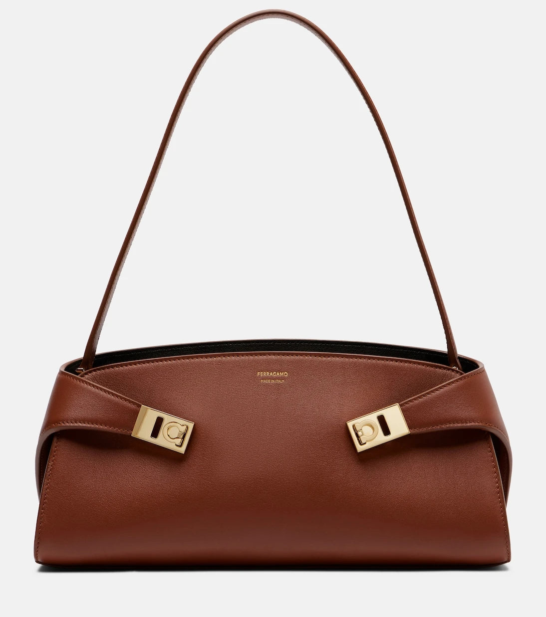 Ferragamo - Hug East-West Small leather shoulder bag
