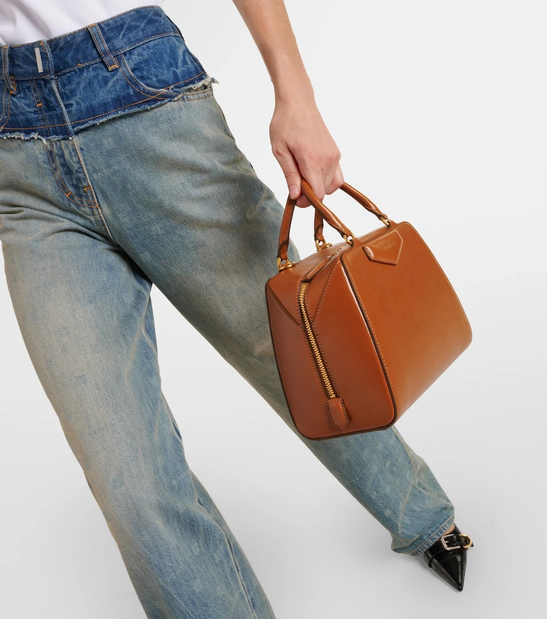 Givenchy - Antigona Cube Mini leather tote bag