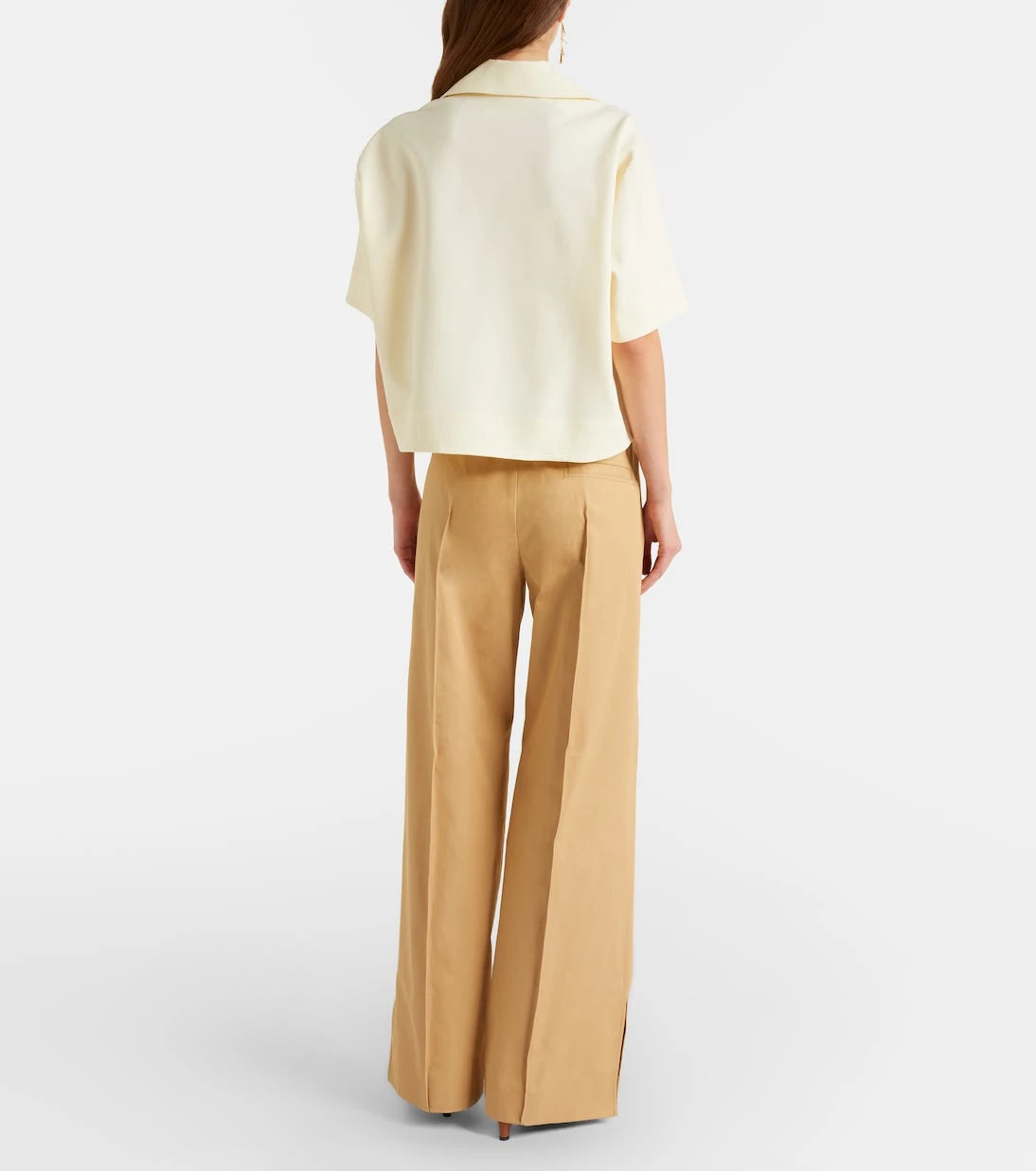 Jil Sander - Cotton drill wide-leg pants