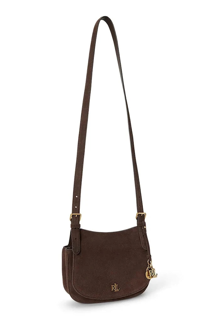 Lauren Ralph Lauren kadın süet crossbody çanta