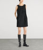 Prada Black Wool Natté Sleeveless Mini Dress