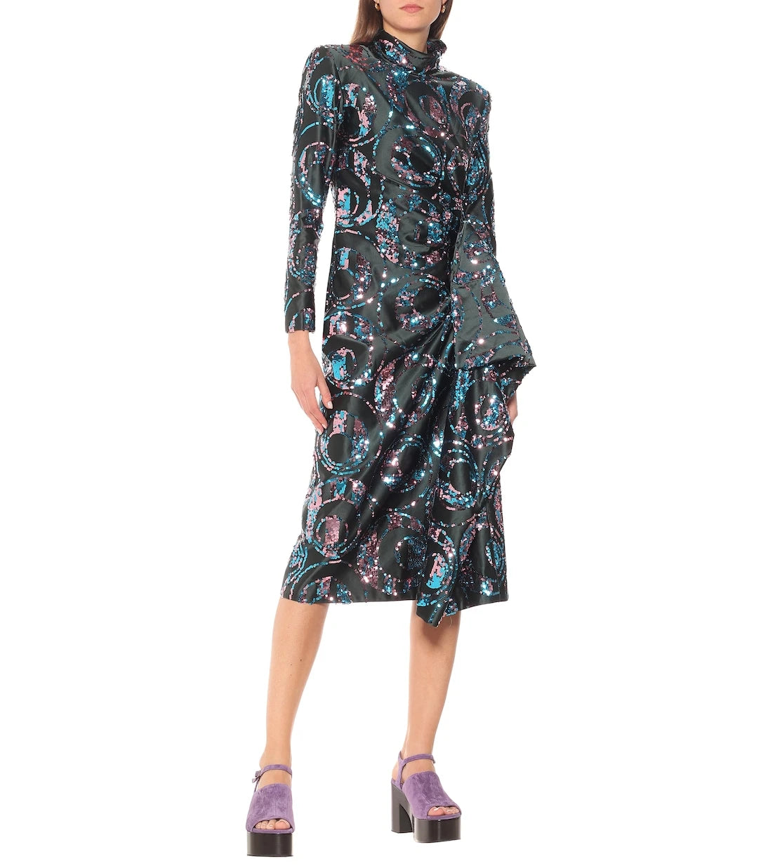 Dries Van Noten - Sequined midi dress