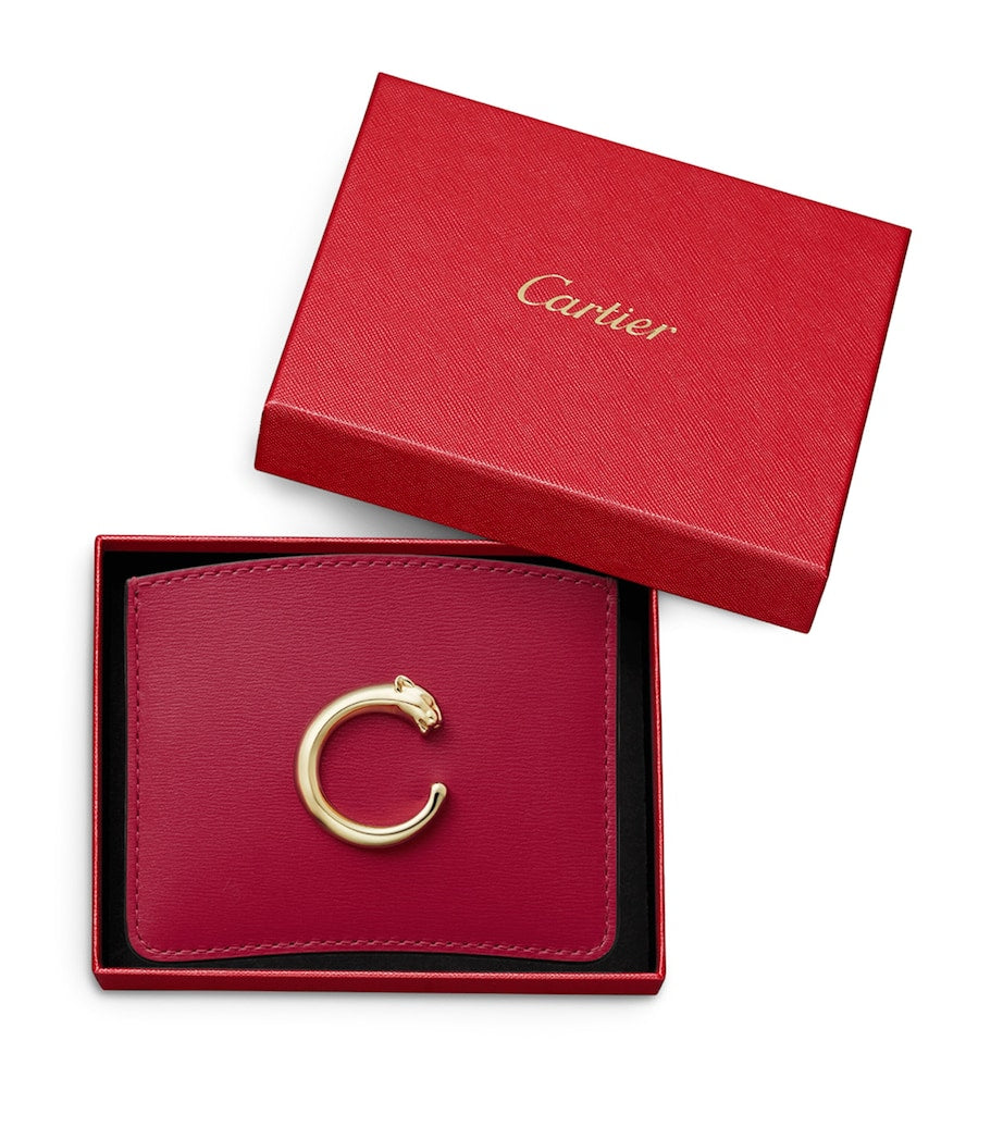 Red Panthère de Cartier Simple Card Holder