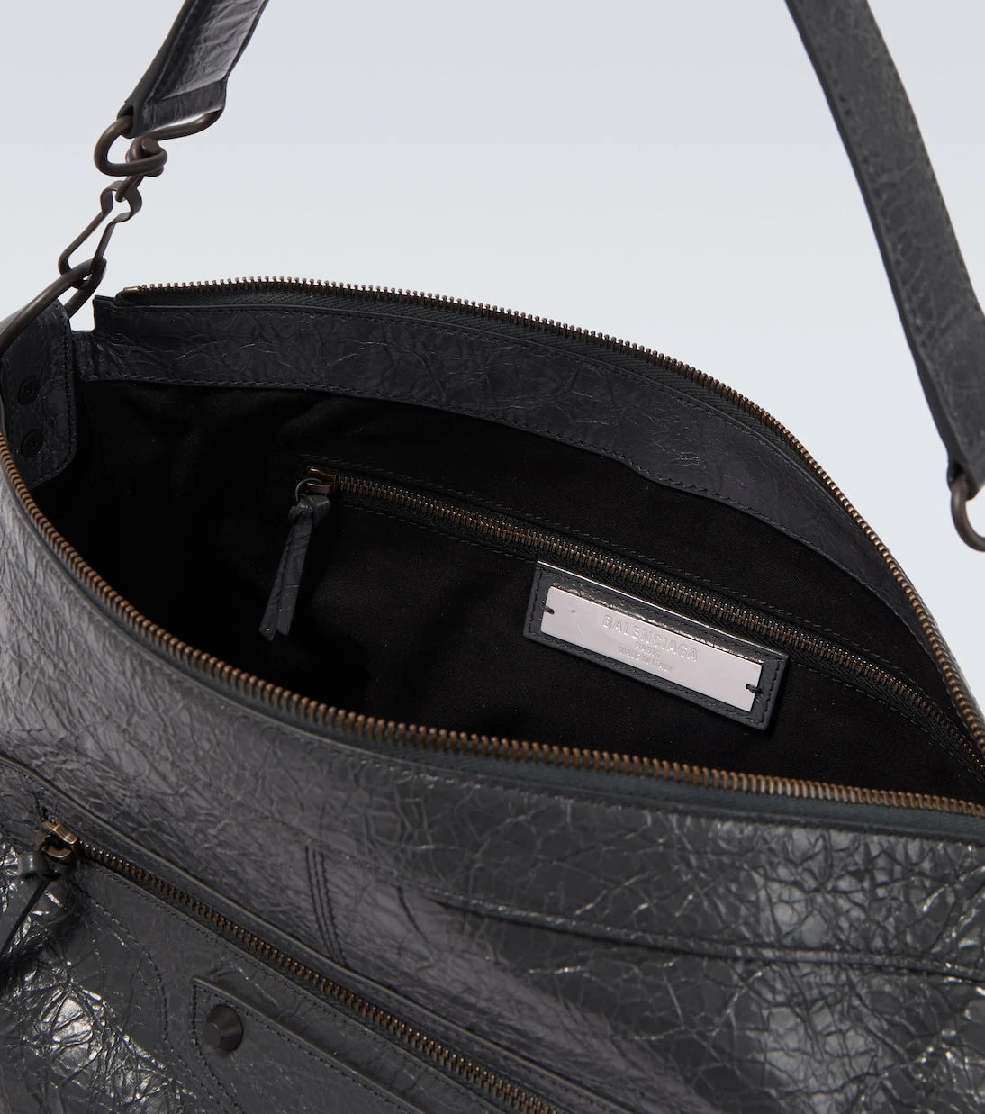 Balenciaga - Le City Moto Medium leather shoulder bag