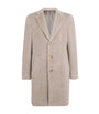 Grey Alpaca-Wool Overcoat