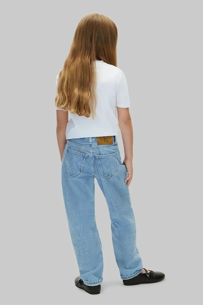Calvin Klein Jeans kız çocuk straight barrel leg jean