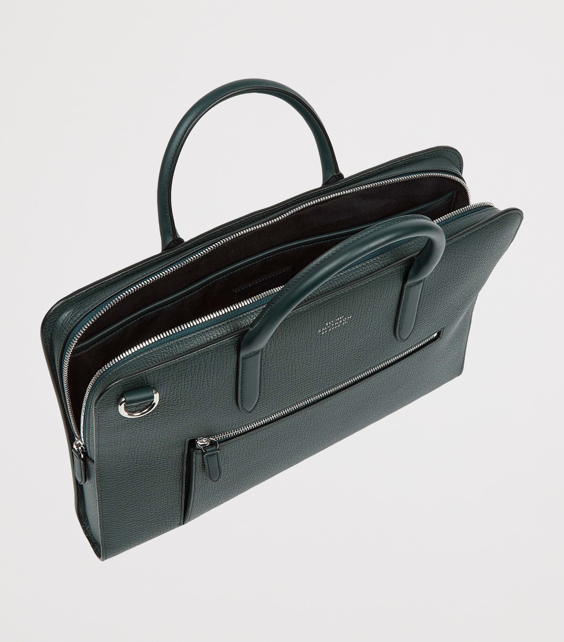 Ludlow Calf Leather Ultra Slim Briefcase