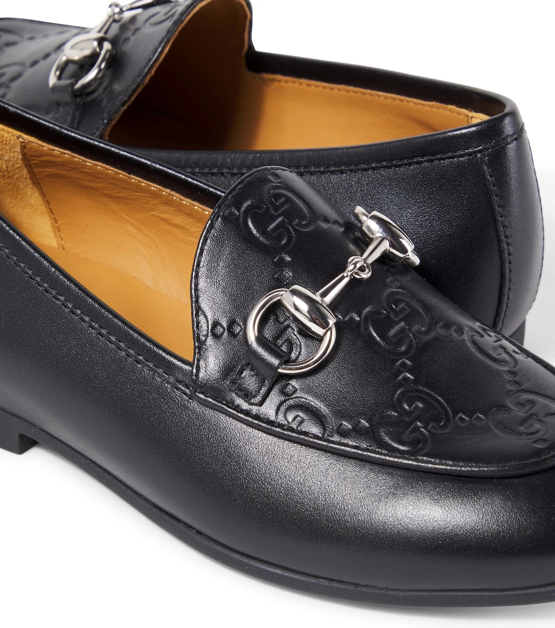Gucci Kids - GG Horsebit leather loafers