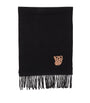 Valentino Garavani Black Wool-Cashmere Scarf