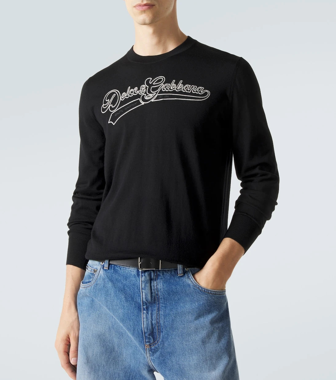 Dolce&Gabbana - Logo virgin wool sweater