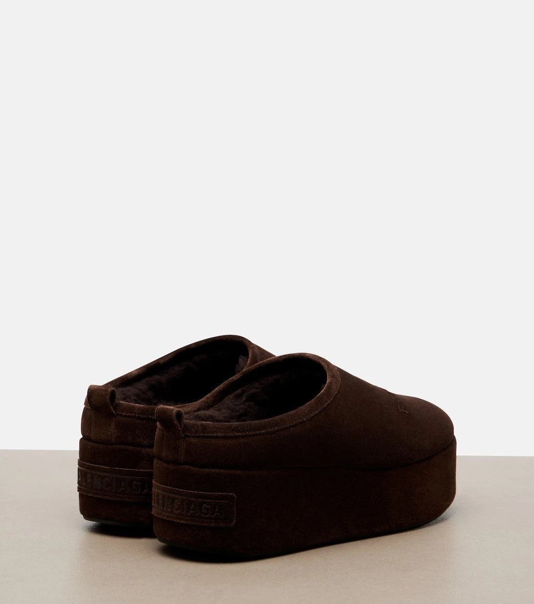 Balenciaga - Alaska suede platform mules